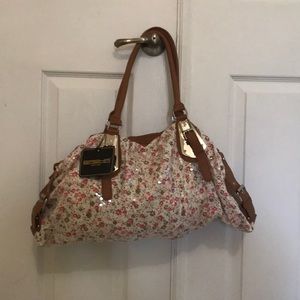 Floral sequins purse